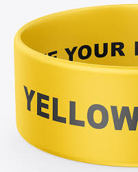 Download 1 Inch Silicone Wristband Mockup In Apparel Mockups On Yellow Images Object Mockups
