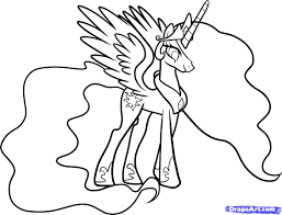 She also appears alongside luna on a billboard in my little pony: How To Draw Celestia Celestia My Little Pony Step By Step Cartoons Cartoons Draw Cartoon Characters My Little Pony Coloring Coloring Pages My Little Pony