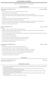 But you need a cv to tell your story. Medical Representative Resume Sample Mintresume