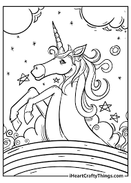Isolated, unicorn, outlines, book coloring pages. Unicorn Coloring Pages 50 Magical Unique Designs 2021