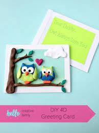 Make a card fit for any occasion, including birthdays, weddings, graduations, holidays, condolences, or even just to say hello. Diy 4d Greeting Card Hello Creative Family