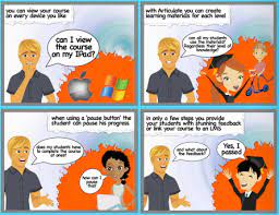 To write comics is a form of visual storytelling, not unlike motion pictures. Have You Seen These Comic Book Style E Learning Examples The Rapid E Learning Blog
