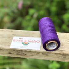 Linhasita 369 Purple Waxed Polyester Cord 1mm | RUMI SUMAQ Cords