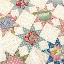 Working On My Lemontree Star Drops Quilt Pattern By Thepatternbasket Every Spare Moment I Get Quilts Quilt Patterns Star Quilt Patterns