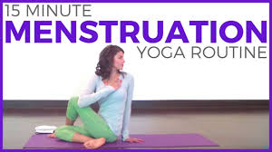 15 Minute Yoga For During Your Period Yoga For Women Youtube