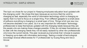 To provide support for thesis using concrete details; It Report Structure Research Learning Online