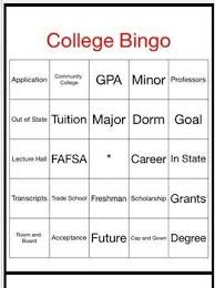 College Bingo College Awareness For Your Students Sale College Awareness College Words College Activities
