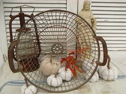 Shabby Chic Drahtkorb Erntekorn Fil De Fer Brennholz Korb Etsy Box Fan Table Fan Home Appliances