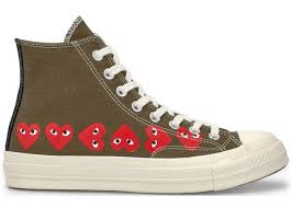 Comme Des Garcons Play X Converse Chuck Taylor Multi Heart 1970s Hi Converse Chuck Taylor All Star 70s Hi Comme Des Garcons Play Multi Heart White In 2020 Converse Chuck Taylor Converse Chuck Taylor All Star Chuck Taylors