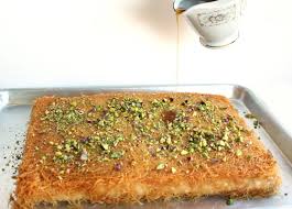 Vegan Kunafa Knafeh Shredded Phyllo And Sweet Cheese Dessert Zen And Zaatar Recipe Cheese Dessert Organic Dessert Desserts