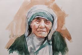 Watercolor interpretation of a musician's performance