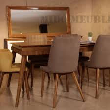 Salon bois acajou moderne prix légèrement négociable. Salle A Manger Avec Table Extensible Diamant