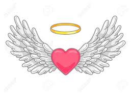 Download pictures of heart drawings and use any clip art,coloring,png graphics in your website, document or presentation. A Pair Of Wide Spread Angel Wings With Golden Halo Or Nimbus Royalty Free Cliparts Vectors And Stock Illustration Image 104854025