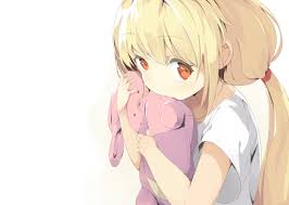 I have black eyes and (naturally) very pale blonde hair and i am always being stopped and told how striking it currently honey blonde with a few creamier highlights. Blonde Hair Brown Eyes Close Futaba Anzu Idolmaster Idolmaster Cinderella Girls Long Hair Mafu9 Teddy Bear Twintails White Wallpaper 2200x1566 807484 Wallpaperup
