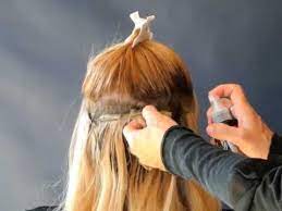 How To Remove Tape Hair Extensions That Has Liquid Gold Glue On It Hair Wefting Tape In Hair Extensions Professional Hair Extensions Hair Extensions Tutorial