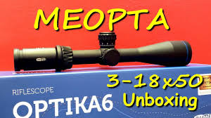 Dial it down to 3x magnification to get enough field of view to navigate brush and timber situations, but crank the power selector all the way up to 18x, and you've got enough magnification to dominate any backcountry landscape. Meopta Optika6 3 18x50 Mrad 1 Reticle The Game Changer Unboxing Youtube
