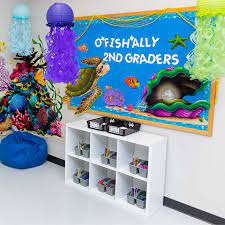 We have everything you need to create a fresh look on boards, walls, hallways, and doors in a variety of styles to fit your vision. Ocean Theme Classroom Decor Kit Multi Item Kit