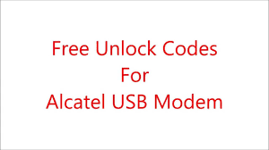 The unlock is possible through the cracked version of bb multi unlocker key v15.0. Unlock Code For Alcatel Usb Modem Free Unlock Code For One Touch Usb Modem Youtube