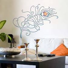 Poster, wall art, home decor. Wall Stencils Grande Peacock Feathers Stencils Royal Design Studio Stencils