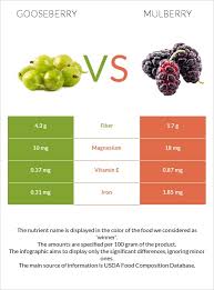 1) blackberries are a rich source of vitamin c. Gooseberry Vs Mulberry In Depth Nutrition Comparison