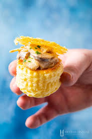 Chicken And Mushroom Vol Au Vents Gourmet Starters With A Rich Flavour Recipe Vol Au Vent Canapes Recipes Starters Recipes