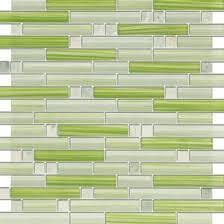 Backsplash designs don't have to be set in stone; Apple Martini Random Bricks Marble Green Glass Mosaic Tile