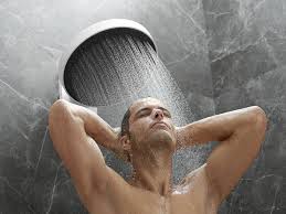 We were staying at a fancy hotel, and walking into the shower, it looked like someone had accidentally stuck the shower arm into the ceiling by accident, resulting in a showerhead that came down from the roof instead of the wall. The New Hansgrohe Spa Shower With Powderrain Hansgrohe Int