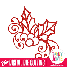 Download Christmas Holly Decor Totallyjamie Svg Cut Files Graphic Sets Clip Arts SVG Cut Files