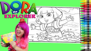 You can use our amazing online tool to color and edit the following youtube coloring pages. Coloring Dora The Explorer Princess Giant Coloring Book Page Crayola Crayons Kimmi The Clown Youtube