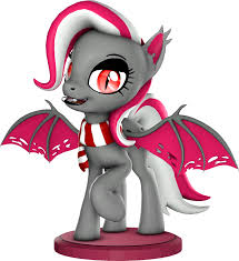 2126709 3d Artist Melodiousmarci Bat Pony Figurine Looking At You Oc Oc Miabat Safe Simple Backgrou Simple Backgrounds Transparent Background Artist