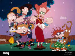 RUGRATS, Angelica with mom, Phil and Lil with mom, Tommy Pickles with mom,  Chuckie, Spike the Dog, 1991-present, episode Stock Photo - Alamy