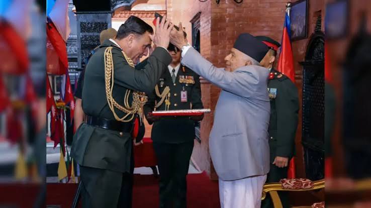 General Dhiraj Seth Nepal honour