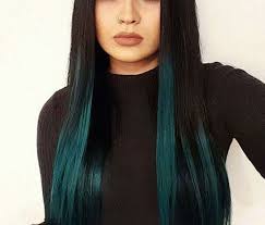 It may be scary to take teal + green ombre. Teal Peekaboo Hair Peekaboo Hair Hair Styles Blue Ombre Hair