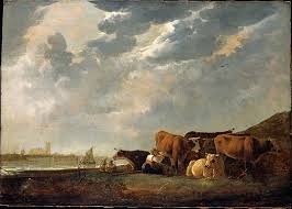 Early landscapes like 'a river scene with distant windmills' are influenced by van goyen, some of whose paintings show dordrecht, cuyp's home town. Aelbert Cuyp Wikipedia