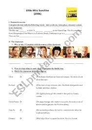 Little Miss Sunshine Esl Worksheet By Amelie54