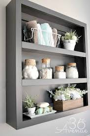 50 Exciting Bathroom Decor Ideas To Take Yours From Functional To Fantastic Wooden Bathroom Shelves Bathroom Shelf Decor Home Decor
