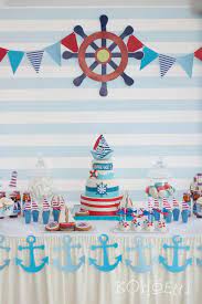 Take your next party to the seas with our nautical party decorations. Nautical Birthday Party Ideas Photo 1 Of 18 Nautical Birthday Party Sailor Birthday Nautical Theme Birthday