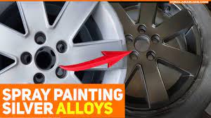 But for the wheel, use it carefully and don't leave it on for a long time. Spray Painting Silver Alloys Into Black Youtube