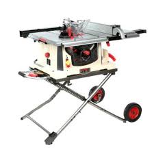 15 Amp 10 In Professional Jobsite Table Saw With Rolling Stand Jobsite Table Saw Portable Table Saw Diy Table Saw