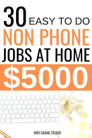 Non Phone Work From Home Jobs 50 Mega List Typing Jobs From Home Work From Home Jobs Home Jobs