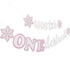 Download Pink White Snowflakes Garland Winter 1st Birthday Decor For Baby Girls Winter Onederland First Birthday Party Decorations Faisichocalato Winter Onederland Banner Party Supplies Toys Games Rayvoltbike Com