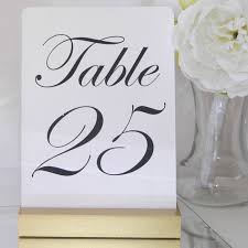 Table Number Holder For Weddings Restaurants Banquets Gold By Gallery360designs Wedding Table Number Holders Gold Table Number Holders Gold Table Numbers