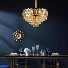 Pendants, chandeliers, recessed lighting and more lighting. Buy Modern E14 Gold K9 Crystal Hanging Chandeliers Pendant Lights Led Indoor Ceiling Lighting Ecko Electric Outlook Synergy Global Ltd