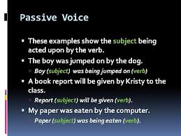 We only use the passive when we are interested in the object or when we do not know who caused the action. Active And Passive Voice Review Subjects Of Sentences