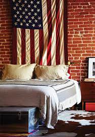College Dorm Room With American Flag Display American Flag Bedroom Dorm Room Designs American Flag Decor
