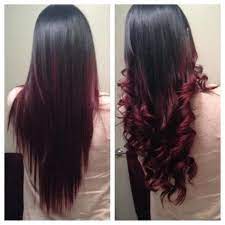 Whilst most of these ombre hairstyles consist of two colours, you could always add a third. Plum Ombre Hair Red Ombre Hair Ombre Hair Black Hair Ombre