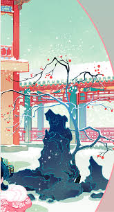 颐和园 二 之谐趣园 四趣 春夏秋冬 插画 商业插画 特浓tn 原创作品 站酷 Zcool In 2020 Illustration Art