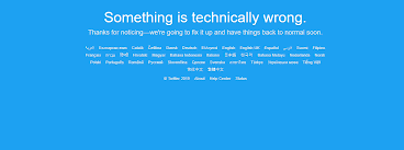 Users complain that service is suffering outage. Twitter Down Twitter