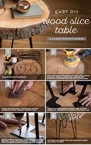 Diy Wood Slice Table How To Make Your Own Trendy And Rustic Table Diy Furniture Project Wood Table Diy Wood Diy Wooden Diy