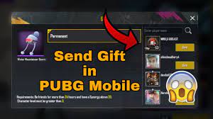 How To Send Gift To Your Friends In Pubg Mobile Pubg Mobile Youtube